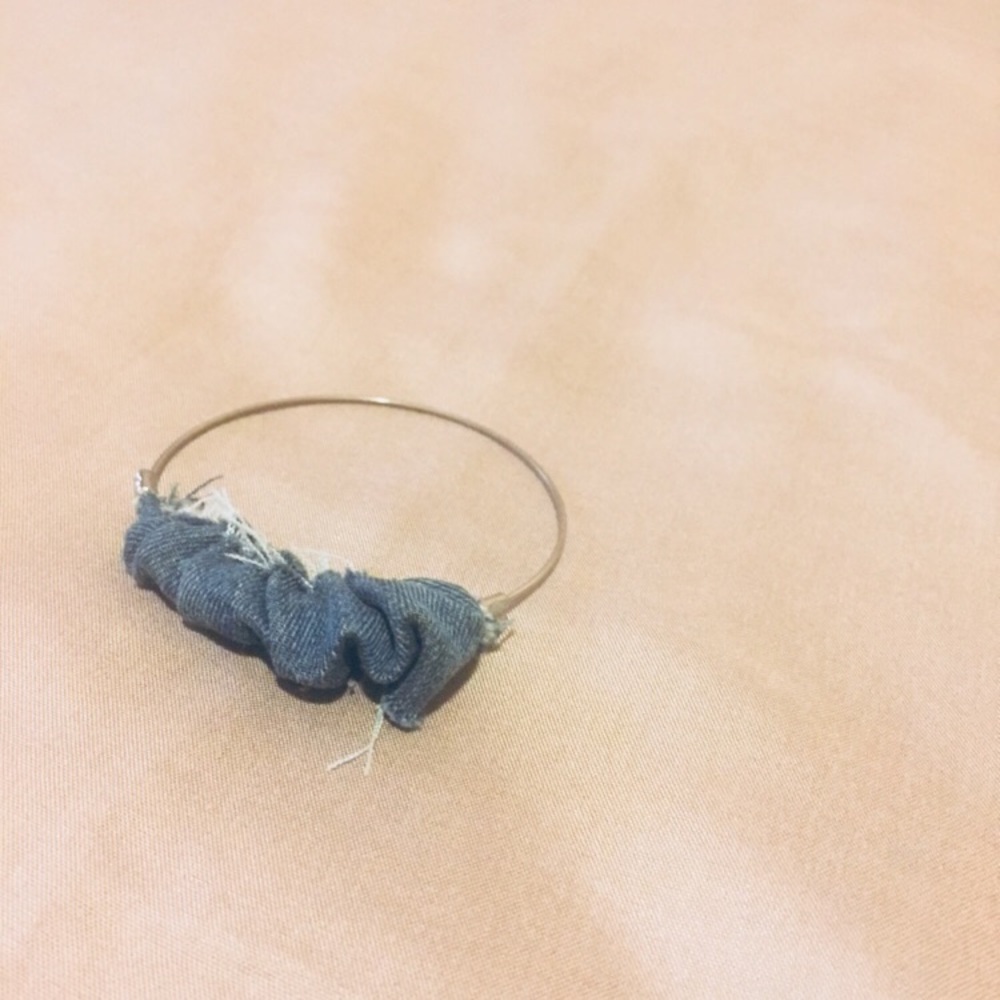 Denim bracelet